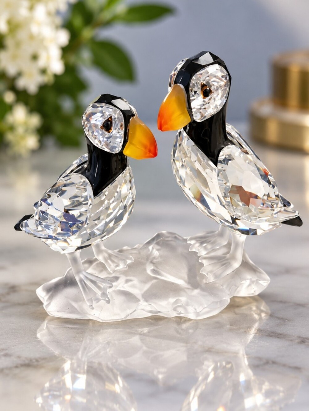 Swarovski Crystal Little Snowman Figurine 624572 Box COA READ - No Snowballs